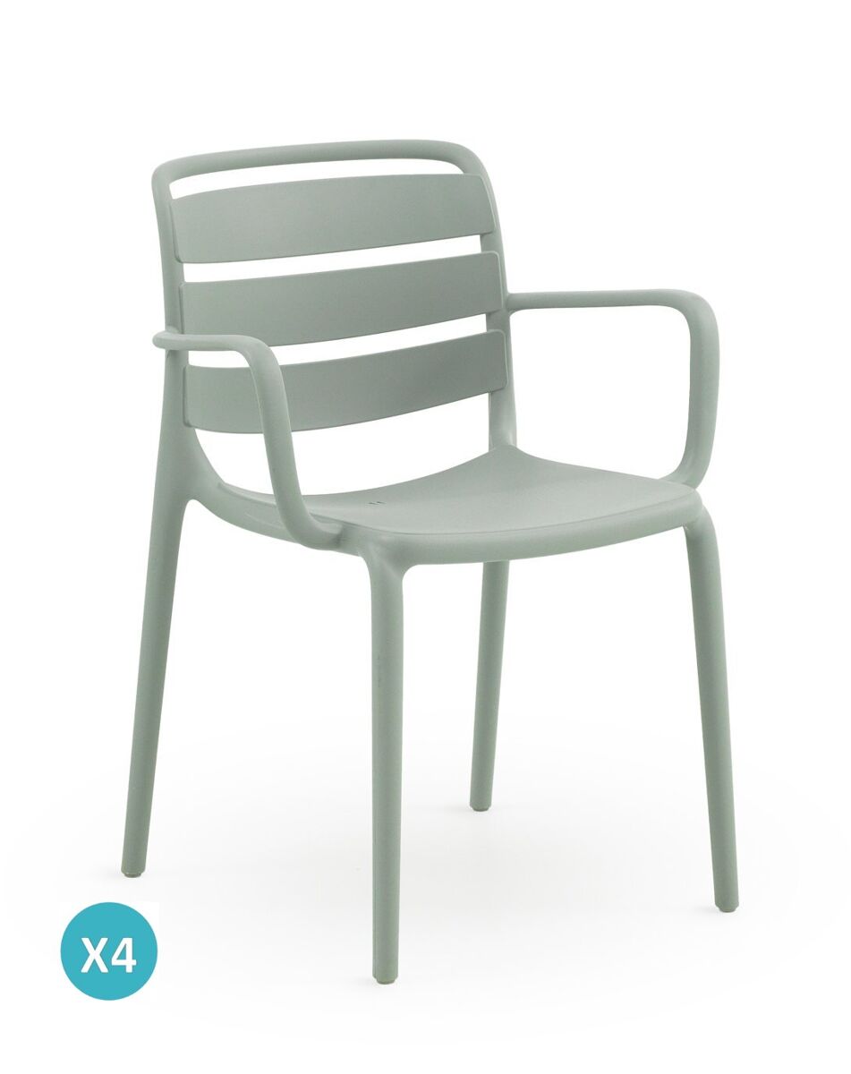 Pack de 4 sillones polipropileno