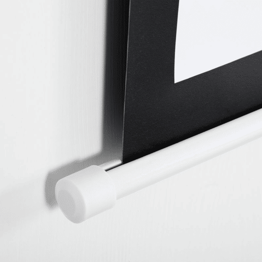 HOMCOM Ecrã de Projeção Manual 99'' Portátil Formato 1:1 Ângulo de Visão 160° para Interior e Exterior Cinema em Casa Jogos Eventos 178x178 cm Branco