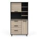 Buffet alto de cocina Roma y mate Buffet alto de cocina Roma y mate Negro/ Madera