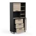 Buffet alto de cocina Roma y mate Buffet alto de cocina Roma y mate Negro/ Madera