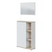 Mueble Recibidor con Espejo Adhara 1P Mueble Recibidor con Espejo Adhara 1P Blanco/ Madera