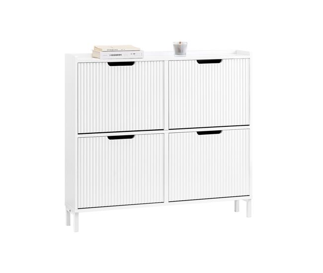 Zapatero estrecho con 4 solapas organizador fsr177-l-w sobuy es