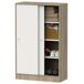 Armario Multiusos Bajo 2 Puertas Correderas Armario Multiusos Bajo 2 Puertas Correderas Blanco/ Madera