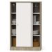 Armario Multiusos Bajo 2 Puertas Correderas Armario Multiusos Bajo 2 Puertas Correderas Blanco/ Madera