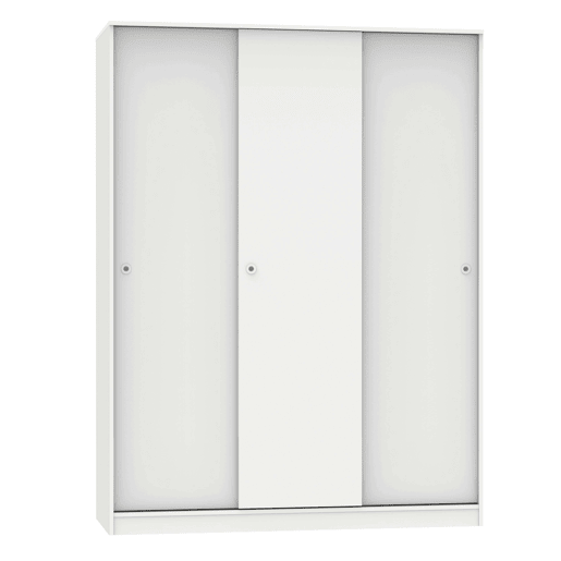 Grande guarda-roupa tibetano com 3 portas de correr em carvalho cambriano, branco fosco ou carvalho e branco 150x200 cm Grande guarda-roupa tibetano com 3 portas de correr em carvalho cambriano, branco fosco ou carvalho e branco 150x200 cm