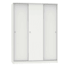 Grande guarda-roupa tibetano com 3 portas de correr em carvalho cambriano, branco fosco ou carvalho e branco 150x200 cm