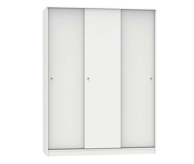 Armario grande tibet con 3 puertas correderas roble cambrian, blanco mate o roble y blanco 150x200cm