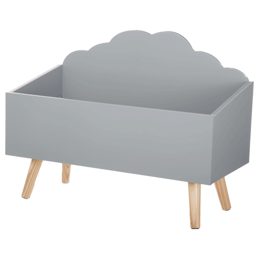 Cloud Douceur Melamina Caixa de armazenamento infantil cinza e carvalho 58 cm Cloud Douceur Melamina Caixa de armazenamento infantil cinza e carvalho 58 cm