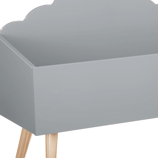 Cloud Douceur Melamina Caixa de armazenamento infantil cinza e carvalho 58 cm Cloud Douceur Melamina Caixa de armazenamento infantil cinza e carvalho 58 cm