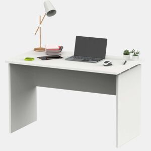 Mesa de escritório moderna Teide, branca fosca, 120 cm