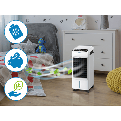 Refrigerador evaporativo de baixo consumo 75W com rodas