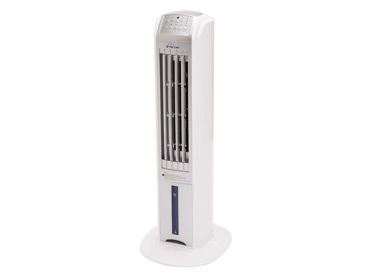 Climatizador evaporativo 70W con ionizador y 3 velocidades