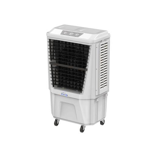 Ar condicionado com almofada evaporativa tripla, 3 velocidades, temporizador (24h) e oscilação automática Ar condicionado com almofada evaporativa tripla, 3 velocidades, temporizador (24h) e oscilação automática