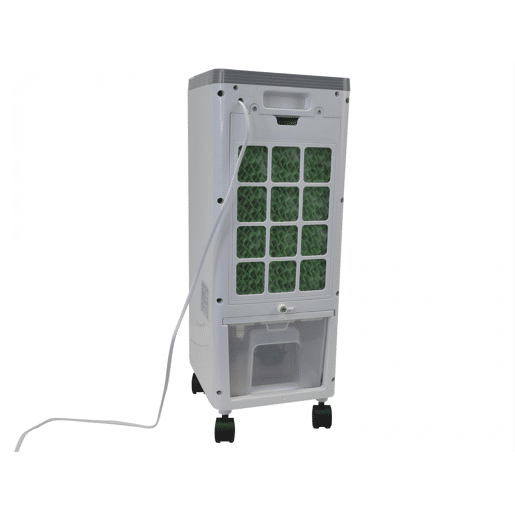 Arrefecedor evaporativo compacto com persianas dobráveis Design compacto. 60W. Caudal: 350m3h. Arrefecedor evaporativo compacto com persianas dobráveis Design compacto. 60W. Caudal: 350m3h.