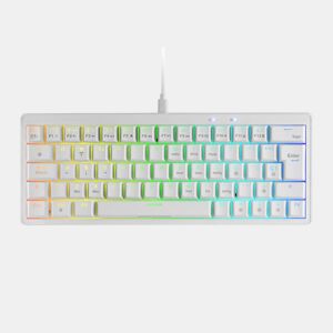 Teclado Gaming Mars Gaming MKMINIPROWYES Branco Qwerty US