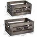Cajones de madera set 2 piezas Cajones de madera set 2 piezas Gris