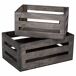 Cajones de madera set 2 piezas Cajones de madera set 2 piezas Gris