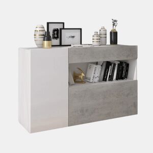 Aparador AMBIHOME JOHNY 03 - BrancoBetão, 130cm