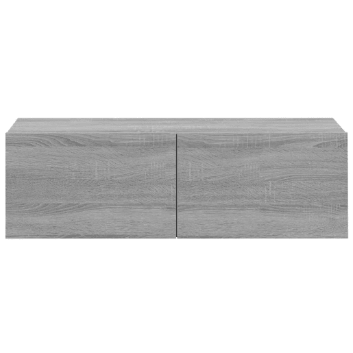 Armários parede - Móveis TV 2pcs 100x30x30 cm derivados cinza sonoma