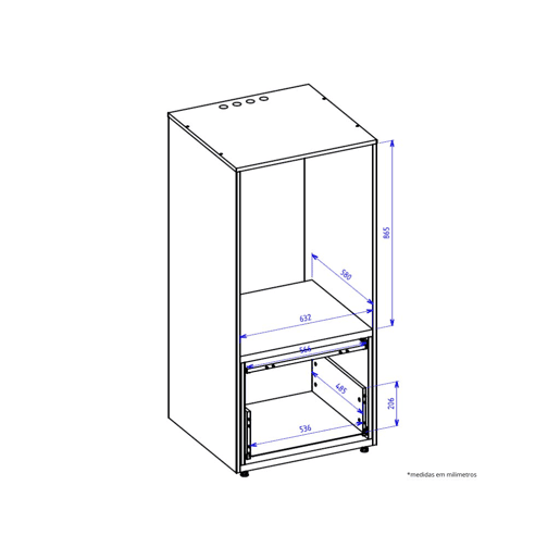 Móvel AMBIHOME AKA 01, para máquina de lavar, ctabuleiro e gaveta