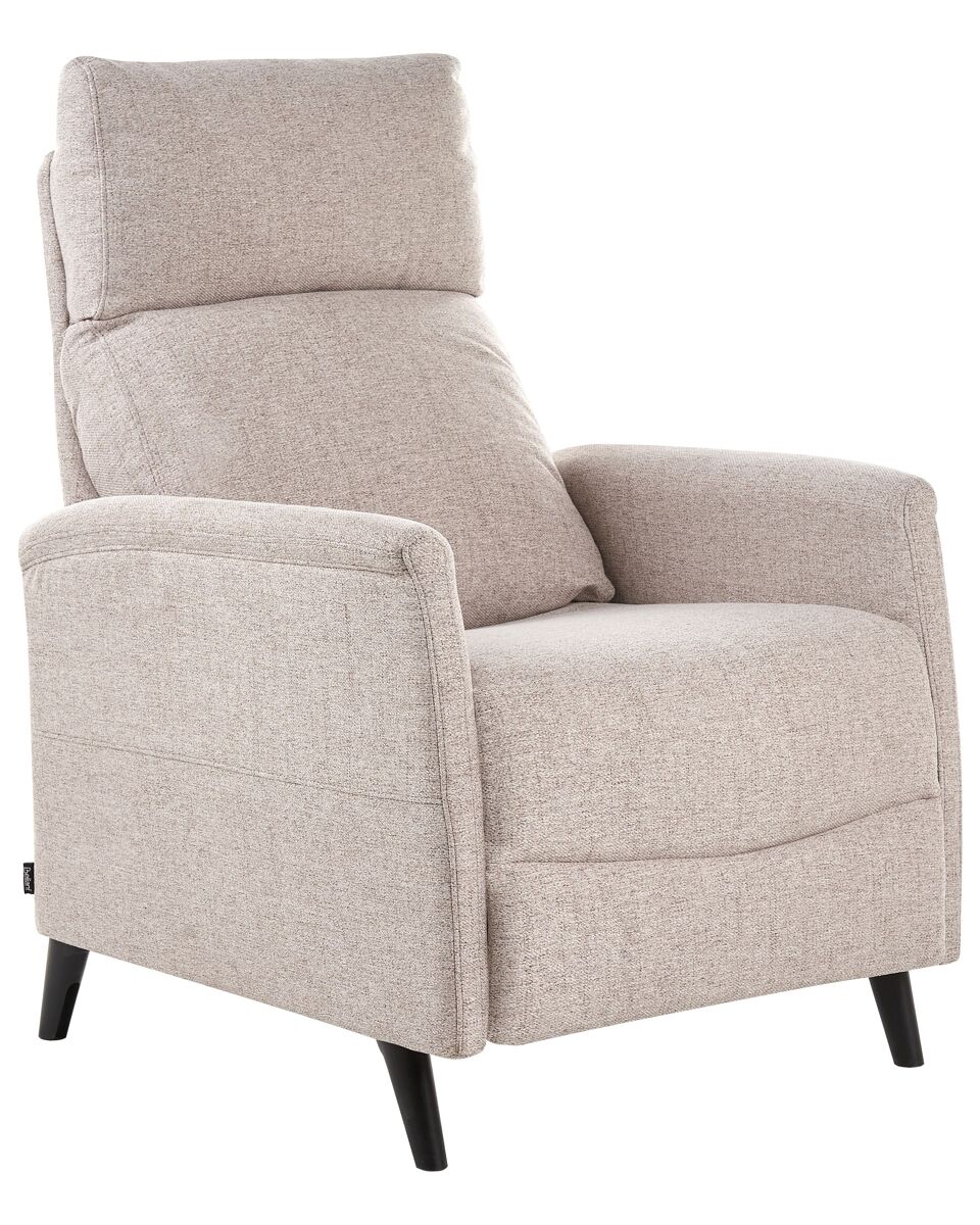 Beliani Sillón reclinable SELVIK Gris