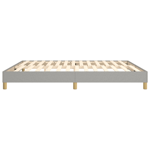 Cama de casal - Estrutura de cama sem colchão 160x200 cm tecido cinzento-claro