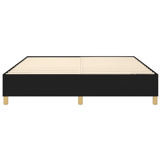 Cama de casal - Estrutura de cama sem colchão 180x200 cm tecido preto