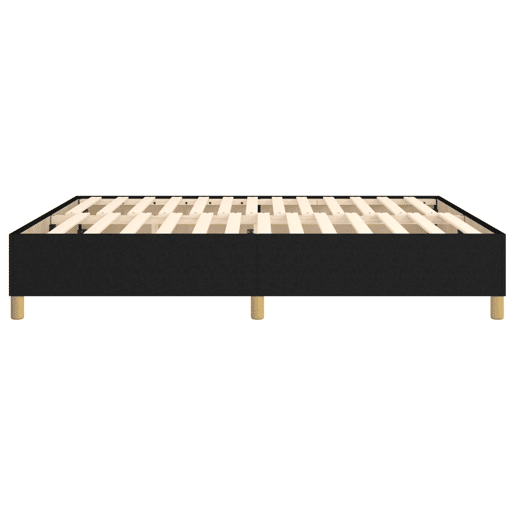 Cama de casal - Estrutura de cama sem colchão 180x200 cm tecido preto