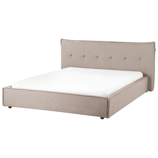 Beliani Cama de água Linho sintético LESTRE