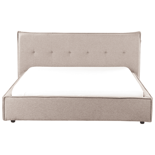 Beliani Cama de água Linho sintético LESTRE