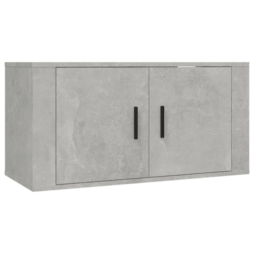 Conjunto móveis de TV - Armários TV 3 pcs madeira processada cinzento cimento