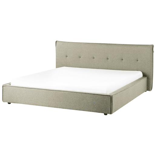 Beliani Cama de água Linho sintético LESTRE