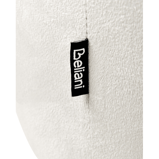 Conjunto de 2 cadeiras de jantar LOVERNA Veludo Branco creme