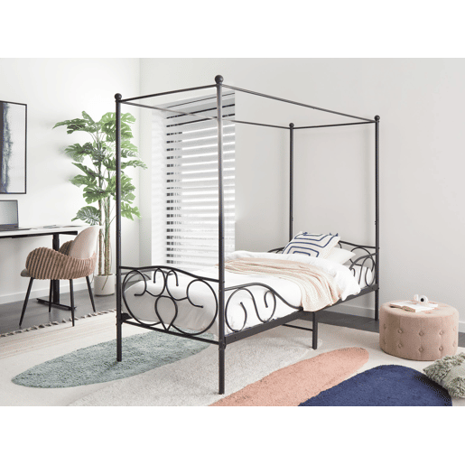 Beliani Cama com dossel Ferro SORMERY