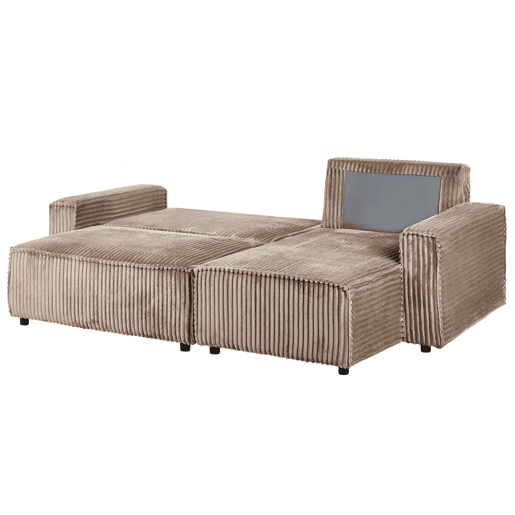 Beliani Sofá-cama Bombazine ABACKA Beliani Sofá-cama Bombazine ABACKA