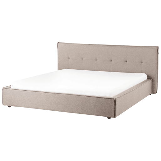 Beliani Cama de água Linho sintético LESTRE