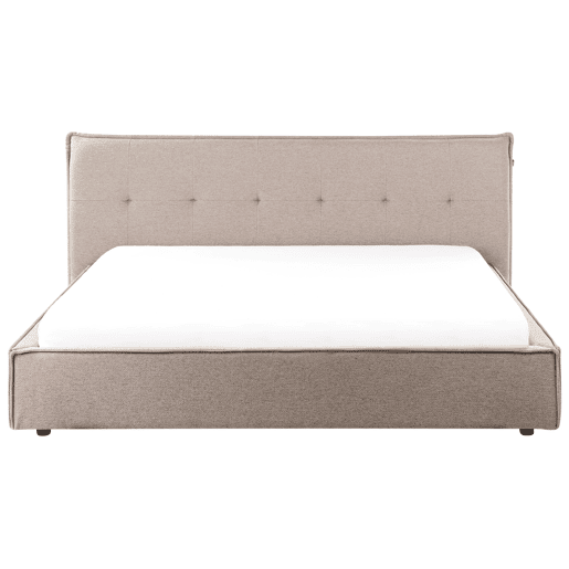 Beliani Cama de água Linho sintético LESTRE