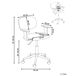 Beliani Silla de oficina GUNNISON Beliani Silla de oficina GUNNISON Gris Claro