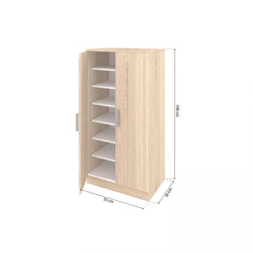 Sapateira Liam 55 Carvalho canadiano 55 x 108 x 36 cm