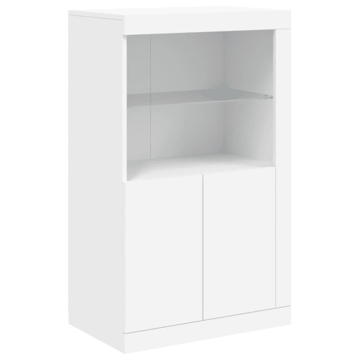 vidaXL Aparador com luzes LED 181,5x37x100 cm branco vidaXL Aparador com luzes LED 181,5x37x100 cm branco