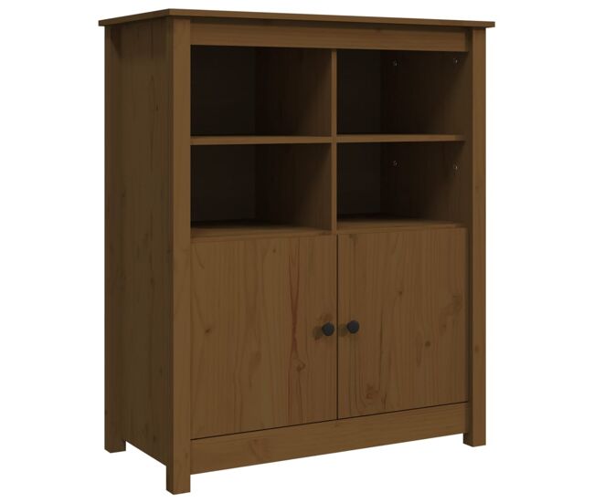 Vidaxl aparador de madera maciza de pino marrón miel 83x41,5x100 cm