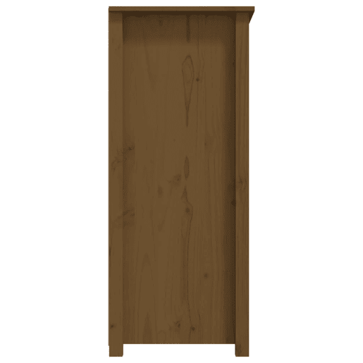 vidaXL Aparador 83x41,5x100 cm pinho maciço castanho mel