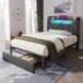 Cama individual Cama individual Gris