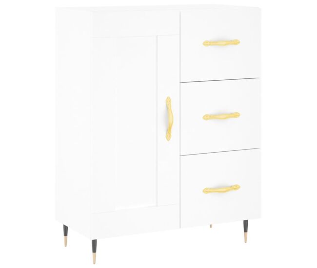 Vidaxl aparador de madera de ingeniería blanco 69,5x34x90 cm