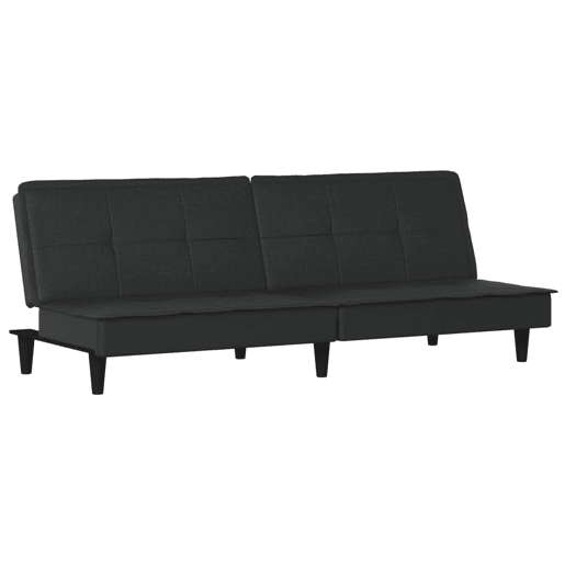 Sofá-cama, Sofá conversível tecido preto Sofá-cama, Sofá conversível tecido preto