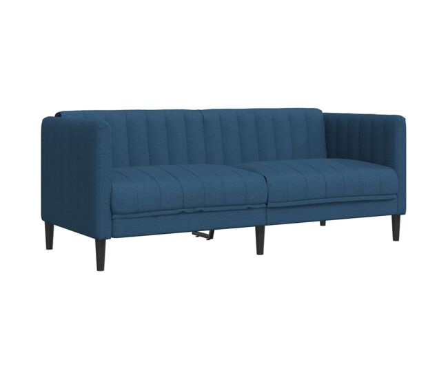 Sofá de 2 plazas - sofá de salón - sofá moderno tela azul