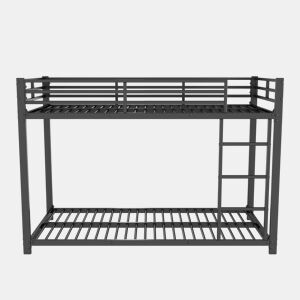 Beliche de ferro para crianças 90x200 cm - Preto