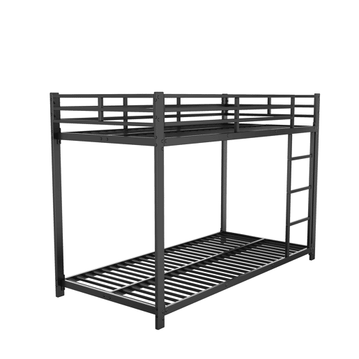 Beliche de ferro para crianças 90x200 cm - Preto