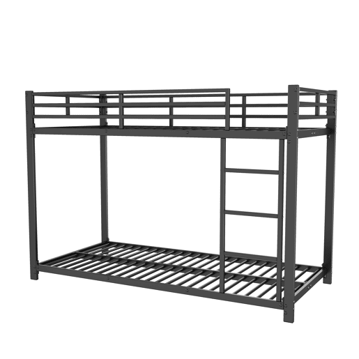 Beliche de ferro para crianças 90x200 cm - Preto