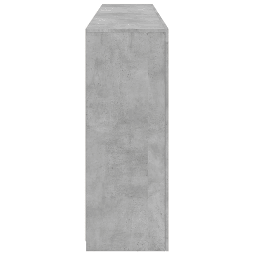 vidaXL Aparador com luzes LED 181,5x37x100 cm cinzento cimento